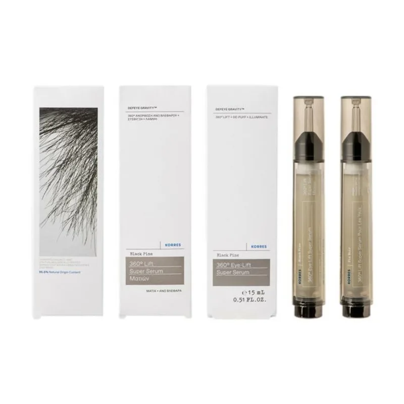 Black Pine 4D Super Sérum Lifting 360° contour des yeux Serum contour des yeux de Korres en 15 ml – photo du produit 2 sur 2