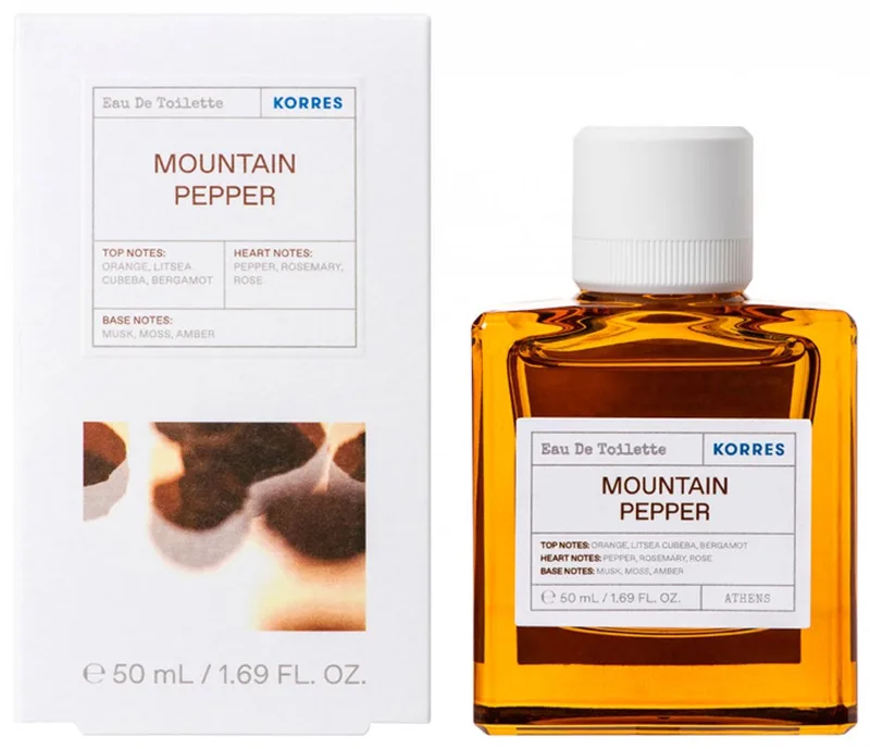 Korres Mountain Pepper Eau de toilette spray - Unisexparfum fra Korres i 50 ml – produktbillede