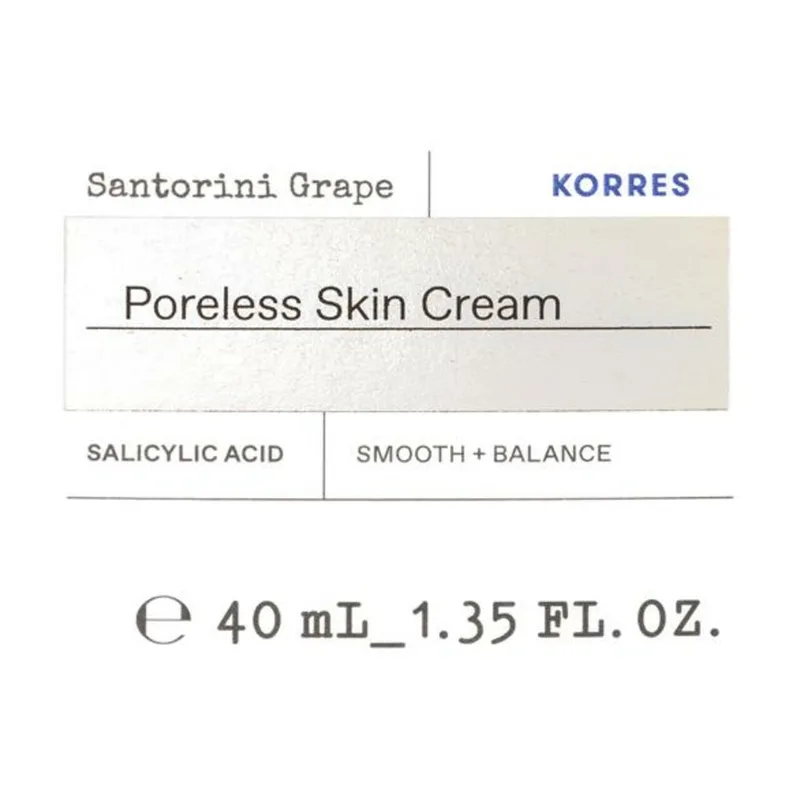 Santorini grape poriënverfijnende gezichtscrème Gezichtscrème von Korres in 40 ml – Produktfoto 2 von 2
