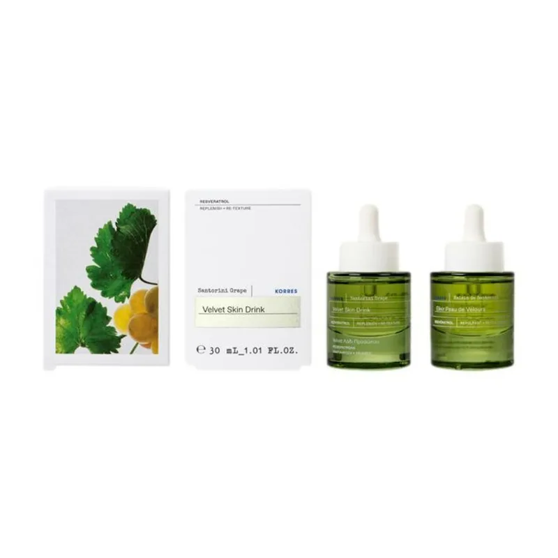 Santorini Grape Velvet Skin Drink Serum fra Korres i 30 ml – produktbillede 2 af 2