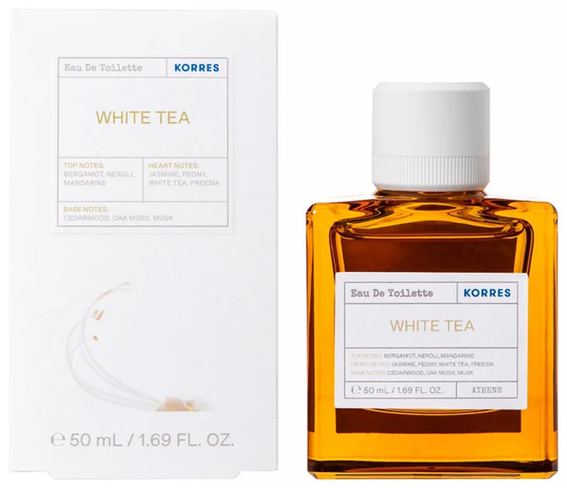 White Tea, Bergamot & Freesia Eau de Toilette van Korres in 50 ml – productfoto 1 van 2