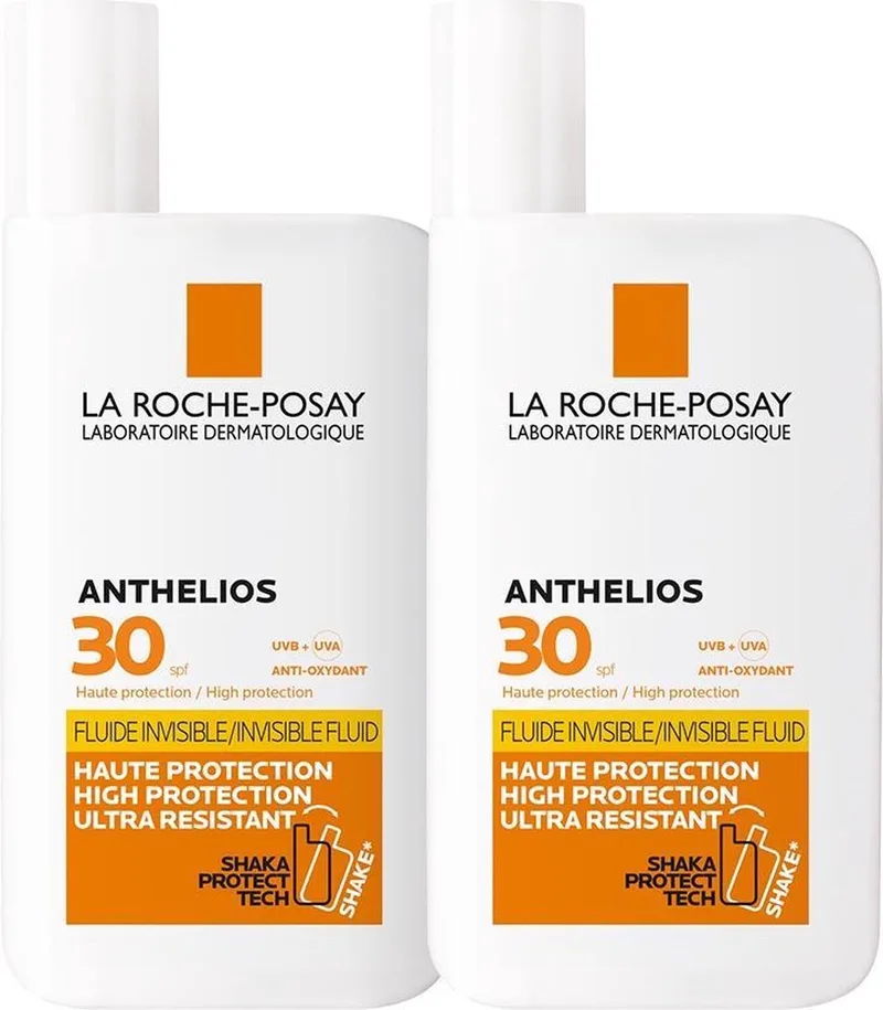 Anthelios Onzichtbare Zonnebrand Fluide SPF30 - 2x 50ml fra La Roche-Posay – produktbillede