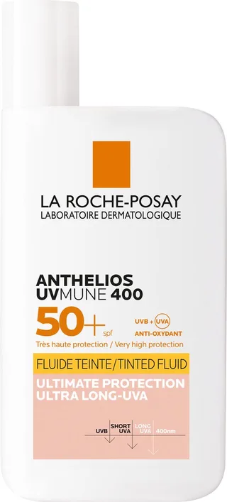 Anthelios UVMune 400 Getinte Zonnebrand Fluide SPF50+ Gezicht – Met Mexoryl 400 fra La Roche-Posay i 50 ml – produktbillede 1 af 3
