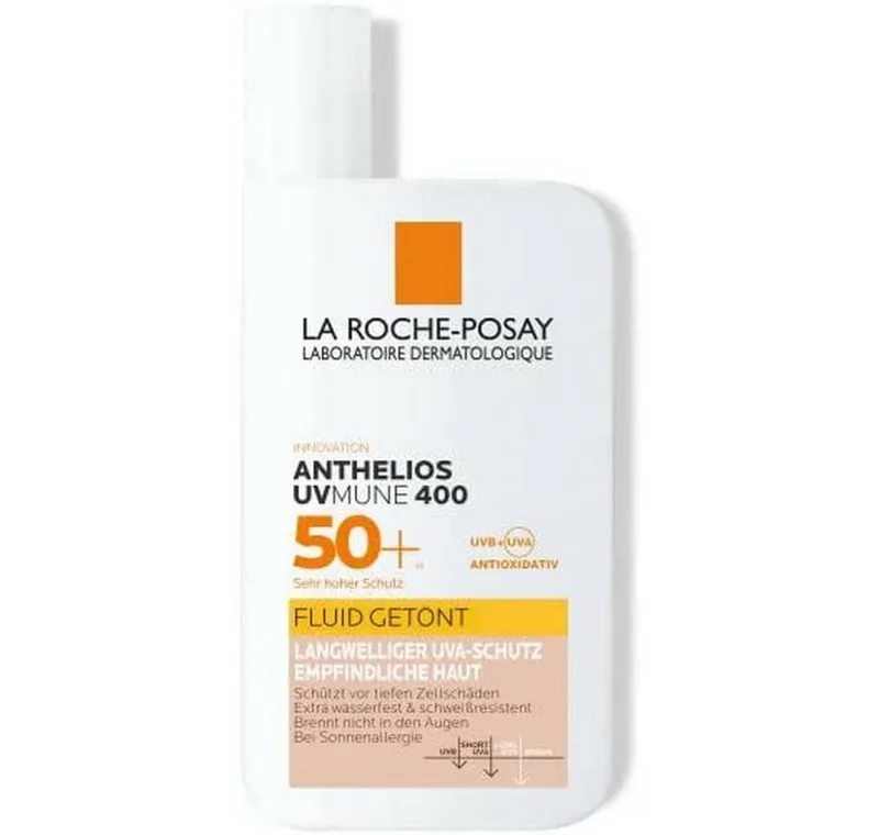 Anthelios UVMune 400 Getinte Zonnebrand Fluide SPF50+ Gezicht – Met Mexoryl 400 fra La Roche-Posay i 50 ml – produktbillede 2 af 3