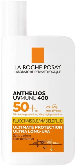Anthelios UVMUNE 400 Onzichtbare Zonnebrand Fluide SPF50+ - Zeer Hoge Bescherming - Alle Huidtypes von La Roche-Posay in 50 ml – Produktfoto 1 von 5