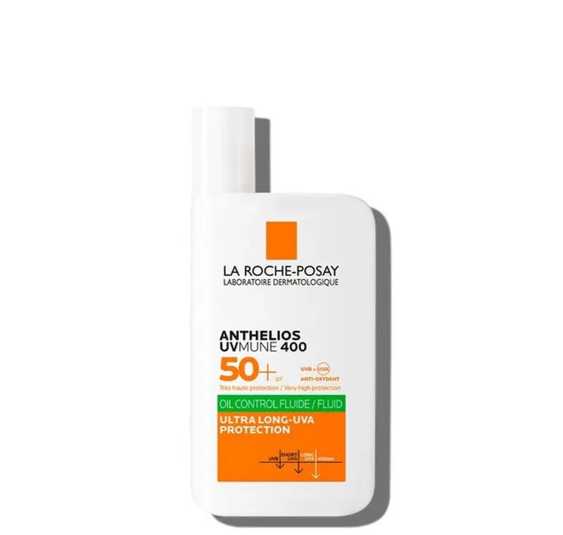 Anthelios UVMune Oil Control Fluid SPF50+ Zonnebrand - Gecombineerde tot Vette Huid met Neiging tot Acne von La Roche-Posay in 50 ml – Produktfoto 2 von 3