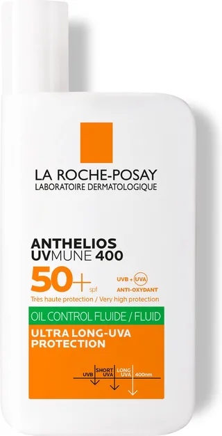 Anthelios UVMune Oil Control Fluid SPF50+ Zonnebrand - Gecombineerde tot Vette Huid met Neiging tot Acne von La Roche-Posay in 50 ml – Produktfoto 1 von 3
