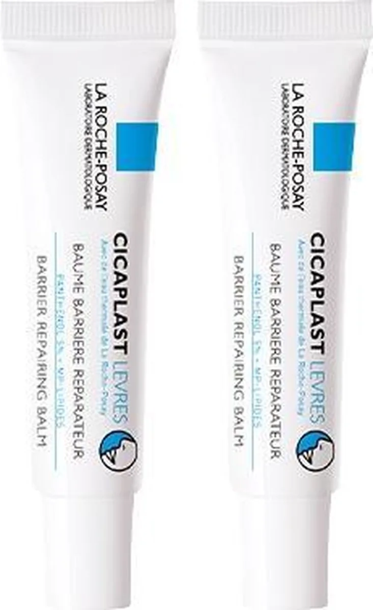 Cicaplast Lippenbalsem - voor gebarsten, geïrriteerde lippen - 2 stuks de La Roche-Posay en Blanc – photo du produit
