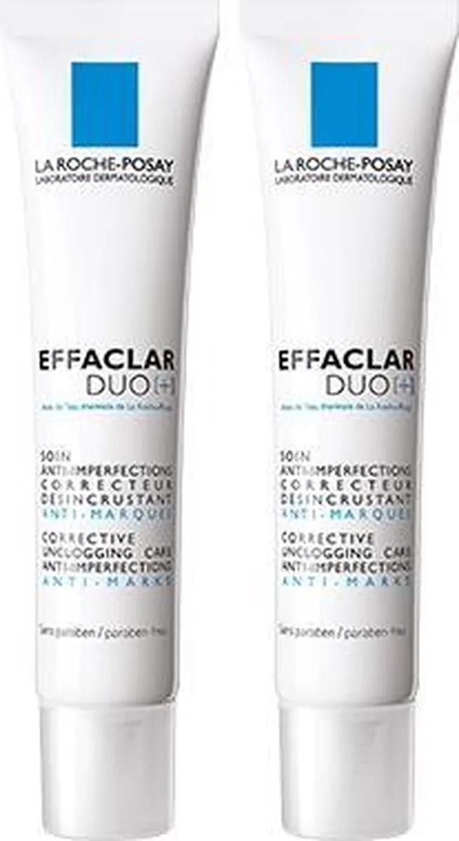 Effaclar DUO[+] - Dagcrème voor vette, onzuivere huid - 2x40ml von La Roche-Posay – Produktfoto