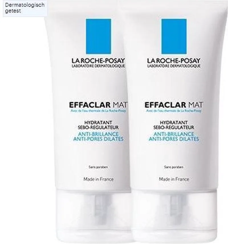Effaclar Mat dagcrème - voor een vette huid - 2x40ml fra La Roche-Posay – produktbillede