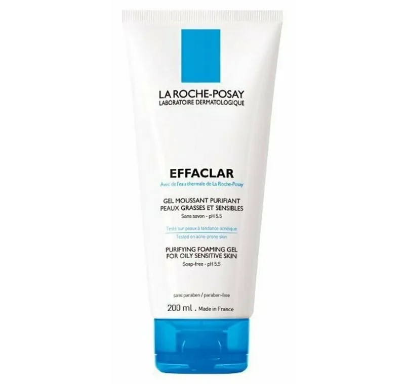 Effaclar Zuiverende Reinigingsgel +M - voor een Vette, Onzuivere Huid met Neiging tot Acne från La Roche-Posay i 200 ml – produktbild 2 av 3