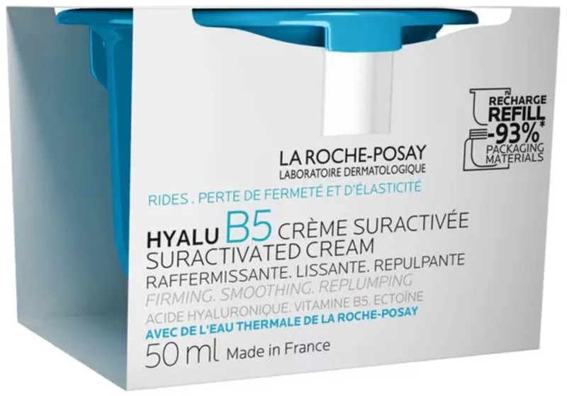 Hyalu B5 Suractivated Crème Refill - Geschikt voor een gevoelige huid - Met hyaluronzuur en vitamine B5 van La Roche-Posay in 50 ml – productfoto