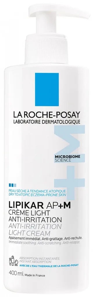 Lipikar Baume AP+M Lichte Crème - Voor alle gevoelige huidtypes - Met AP+M Technologie, Niacinamide, Sheaboter fra La Roche-Posay i 400 ml – produktbillede 1 af 3