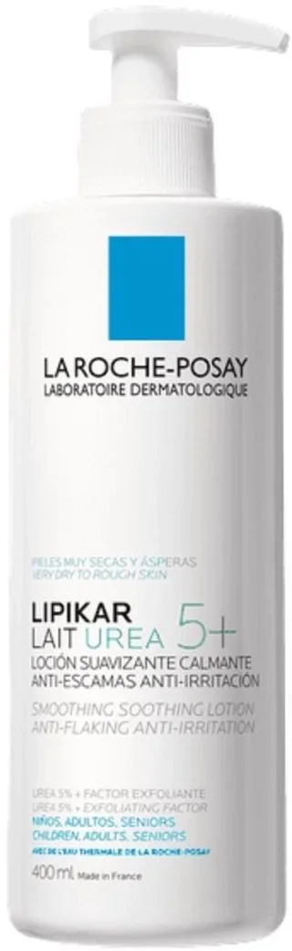 Lipikar Lait Urea 5+ Bodylotion - Verzachtende, Gladmakende Melk - voor een Zeer Droge, Ruwe en Schilferige Huid by La Roche-Posay in 400 ml – product photo 1 of 2
