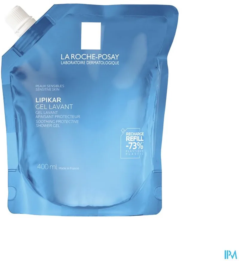 Lipikar Reinigingsgel Navulling - Voor een gevoelige en droge huid - met Karitéboter en Niacinamide by La Roche-Posay in 400 ml – product photo