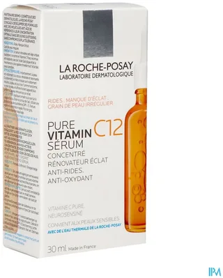 Pure Vitamine C12 Serum - Anti-Rimpel en Anti-Oneffenheden - met 12% Pure Vitamine C - voor elk Huidtype von La Roche-Posay in 30 ml – Produktfoto 1 von 3