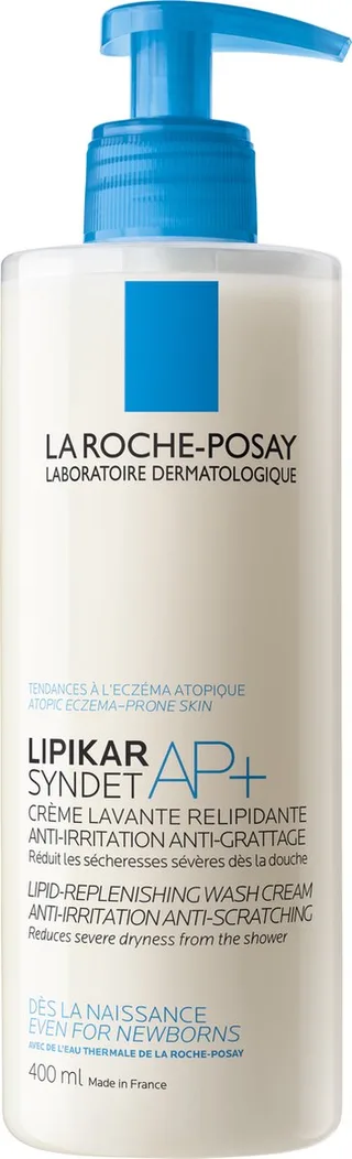Syndet AP+ Reinigende Gel-Crème - voor een Zeer Droge, Geïrriteerde, Jeukende Huid fra La Roche-Posay i 400 ml – produktbillede 1 af 2