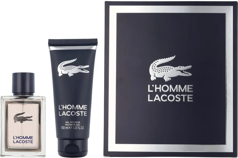 L'Homme Giftset 150 ml - Edt Spray 50ml/Shower Gel 100ml fra Lacoste – produktbillede