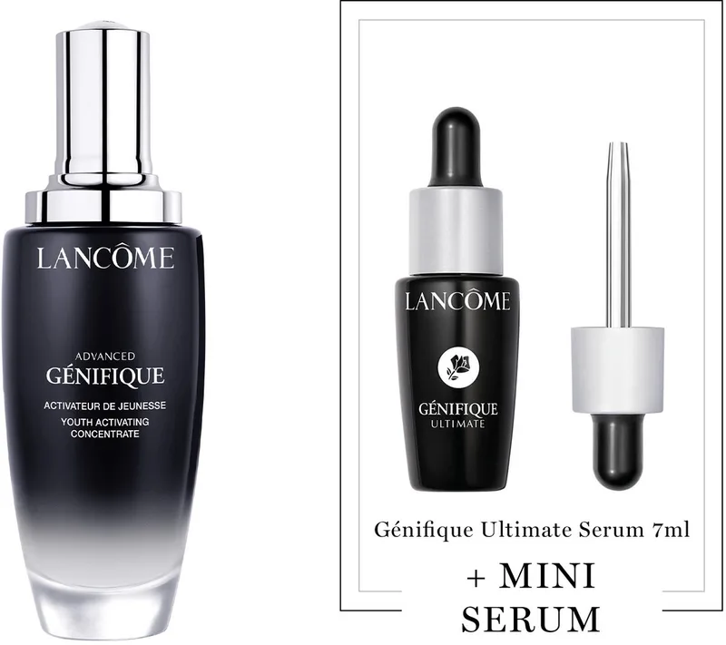Advanced Génifique Anti aging Serum & Moisturizer + Cadeau - Advanced Génifique Serum 100ml & Génifique Ultimate Serum 7ml Cadeau - Totaal 107ml fra Lancôme – produktbillede