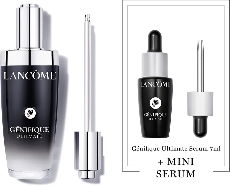 Génifique Ultimate Anti aging Serum & Moisturizer + Cadeau - Génifique Ultimate Serum 115ml & Génifique Ultimate Serum 7ml Cadeau - Anti Aging Serum - Totaal 122ml fra Lancôme – produktbillede