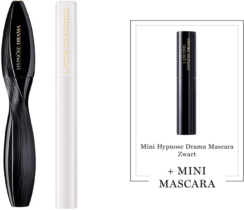 Lancôme 2-Step Wimper Routine Lash Primer | Mascara + Cadeau - Hypnôse Drama Mascara Zwart & Cils Booster XL Wimper Serum & Mascara Primer + Mini Hypnôse Drama Mascara Zwart Cadeau von Lancôme in 01 Excessive Black – Produktfoto