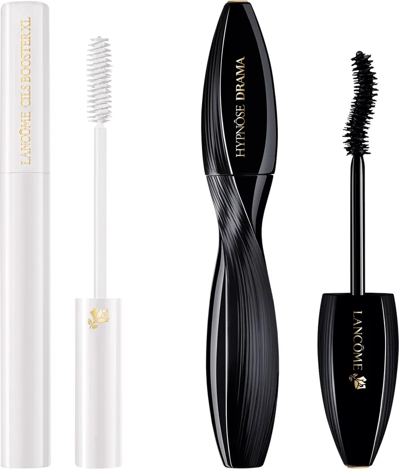 Lancôme 2-Step Wimper Routine Lash Primer | Mascara - Hypnôse Drama Mascara Zwart & Cils Booster XL Wimper Serum & Mascara Primer fra Lancôme i 01 – Excessive Black – produktbillede