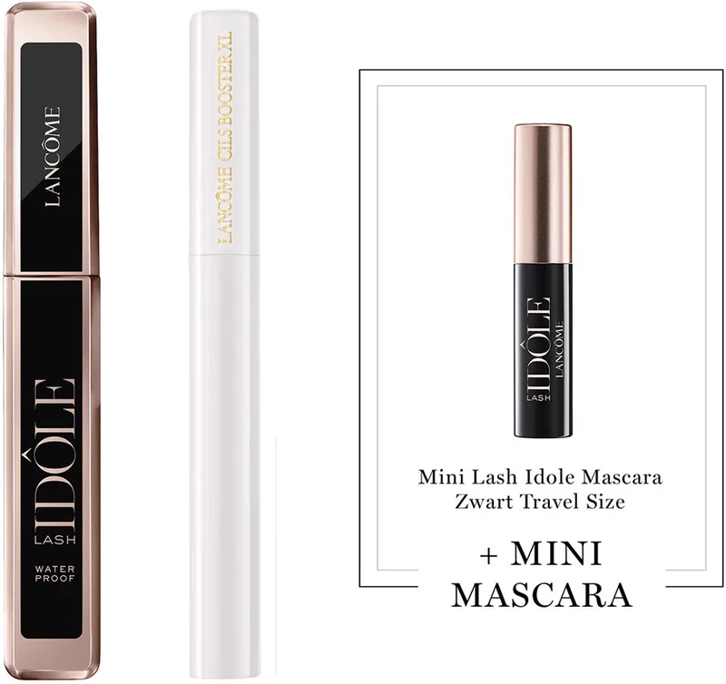 Lancôme 2-Step Wimper Routine Lash Primer | Waterproof Mascara + Cadeau - Cils Booster XL Wimper Serum & Mascara Primer & Lash Idôle Waterproof Mascara Zwart + Mini Lash Idôle Mascara Zwart Cadeau by Lancôme in 001 Black – product photo