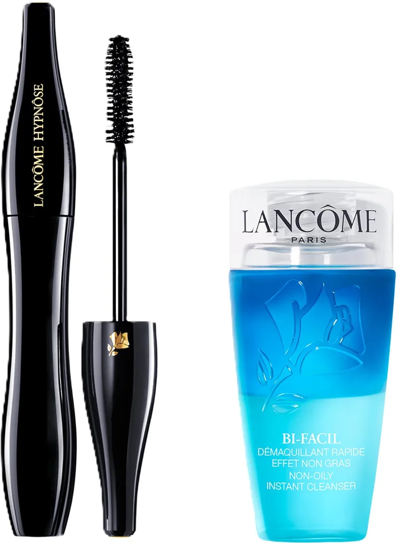 Lancôme 2-Step Wimper Routine Mascara | Make Up Remover - Hypnose Mascara Zwart & Bi-Facil Oog Make-up Remover by Lancôme in 01 – Black, 75 ml – product photo