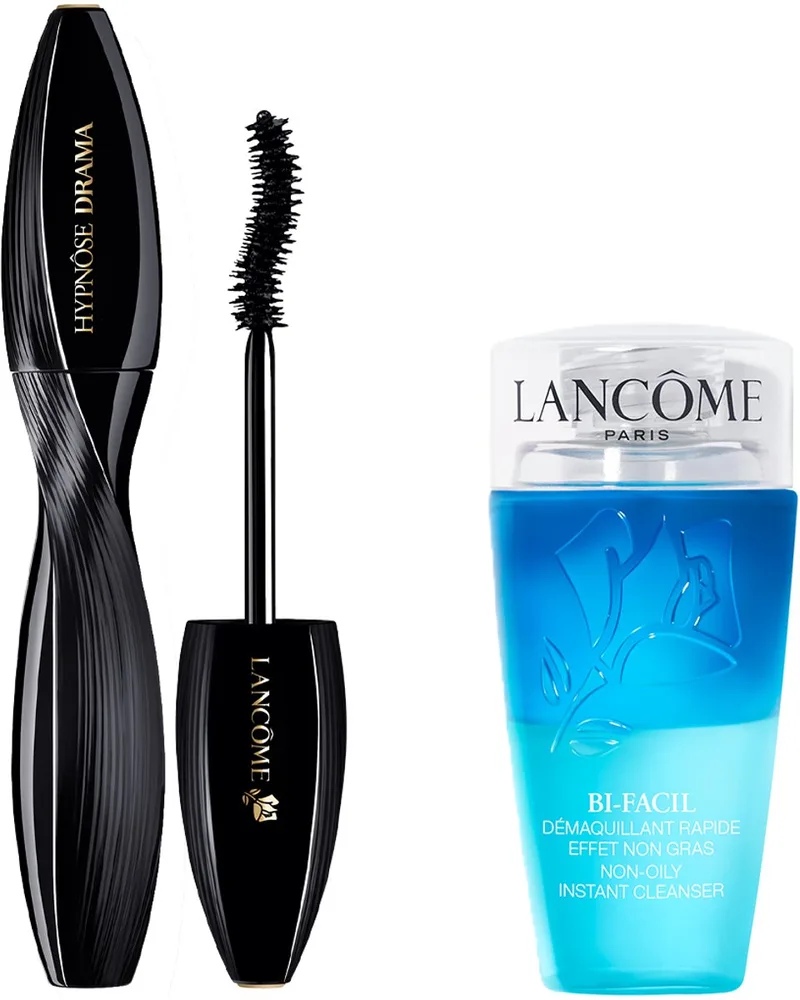 Lancôme 2-Step Wimper Routine Mascara | Make Up Remover - Hypnose Drama Mascara Zwart & Bi-Facil Oog Make-up Remover fra Lancôme i 01 Excessive Black, 75 ml – produktbillede