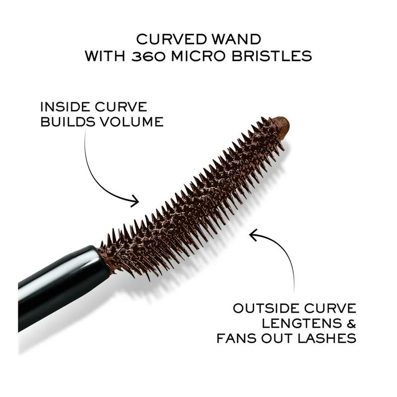 Lash Idôle Mascara - Volumegevende Mascara - False-Lash Effect zonder Klonten - 24u Langhoudend - 002 Brown fra Lancôme i 002 Brown – produktbillede 3 af 3