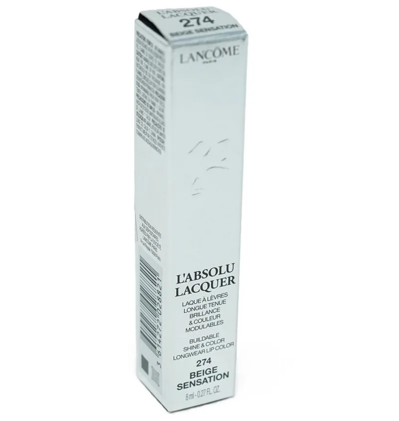Lipgloss LANCOME L'Absolu Lacquer - Liquid Lipgloss 274 Beige Sensation 8ml von Lancôme – Produktfoto 1 von 2