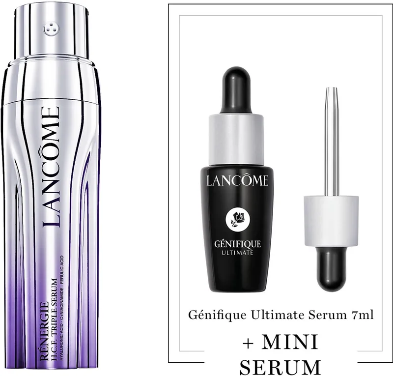 Rénergie H.C.F. Triple Serum - Anti-aging Serum & Moisturizer + Cadeau - Rénergie H.C.F. Triple Serum 50ml & Génifique Ultimate Serum 7ml Cadeau - Anti Aging Serum - Totaal 57ml de Lancôme – photo du produit