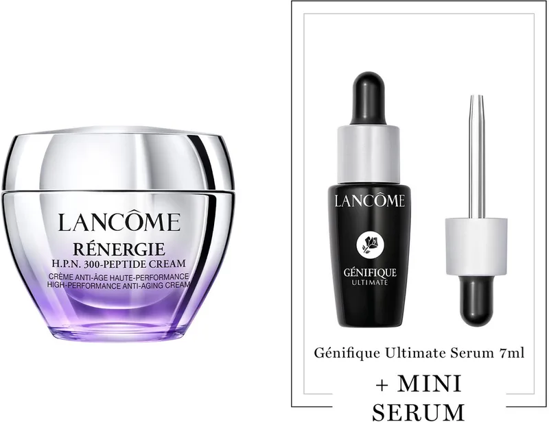 Rénergie H.P.N. 300-Peptide Cream + Cadeau - Rénergie H.P.N. 300-Peptide Cream 50ml & Génifique Ultimate Serum 7ml Cadeau - Anti-aging Moisturizer Dagcrème & Serum - Totaal 57ml de Lancôme – photo du produit