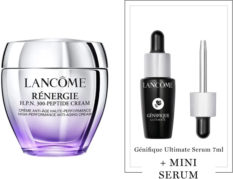 Rénergie H.P.N. 300-Peptide Cream + Cadeau - Rénergie H.P.N. 300-Peptide Cream 75ml & Génifique Ultimate Serum 7ml Cadeau - Anti-aging Moisturizer Dagcrème & Serum - Totaal 82ml by Lancôme – product photo