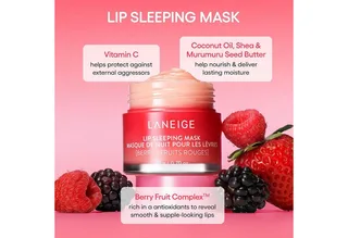 Masque de Nuit pour les Lèvres Ex Baie 20 g de Laneige en Rose – photo du produit 3 sur 5