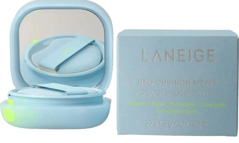 NEO Cushion Foundation (Blau) 21C (Originalgröße + Nachfüllung 15g*2) 30g von Laneige – Produktfoto