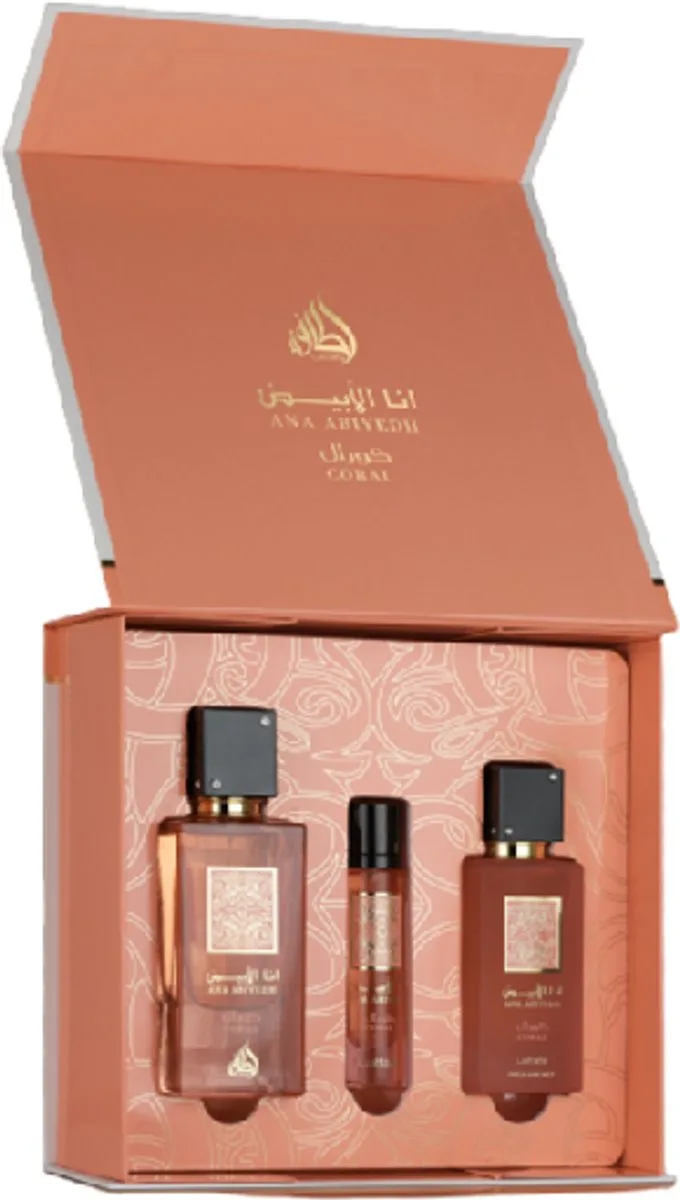 Ana Abiyedh Coral Gift Set - Eau de Parfum von Lattafa – Produktfoto