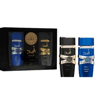 Asad 5th Anniversary Giftset 2 pcs - Asad 100 ml + Zanzibar 100 ml EDP von Lattafa – Produktfoto 2 von 2