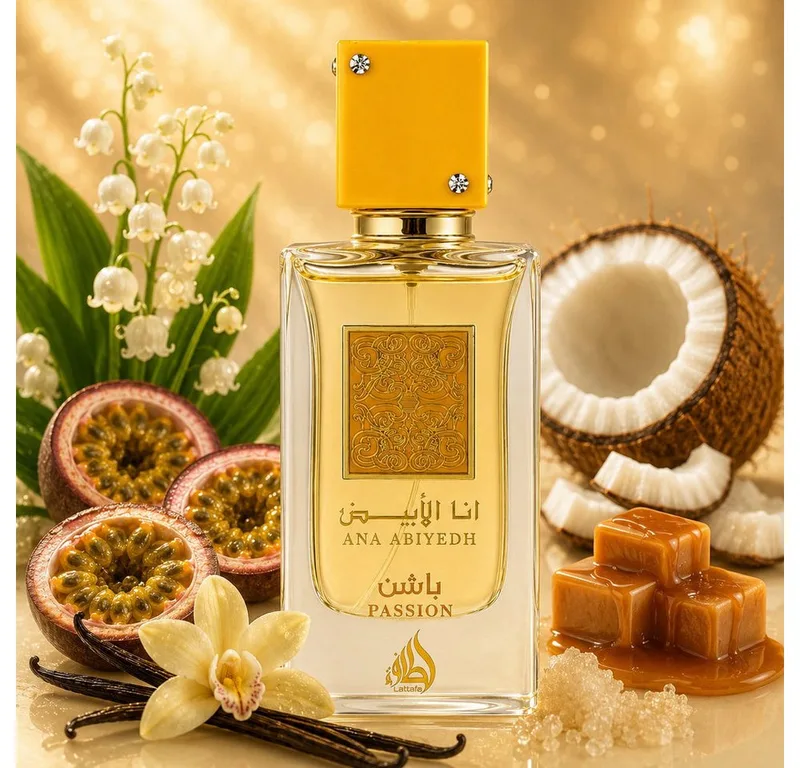 Duft-Set Ana Abiyedh PASSION EDP 60ml Fruchtig + Parfümzerstäuber (leer) Set fra Lattafa – produktbillede 2 af 3