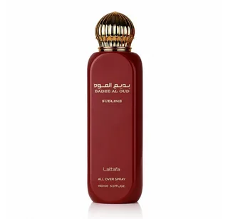 Duft-Set Badee al Oud Sublime All Over Spray 150 ml + Parfümzerstäuber (leer) von Lattafa – Produktfoto 2 von 2