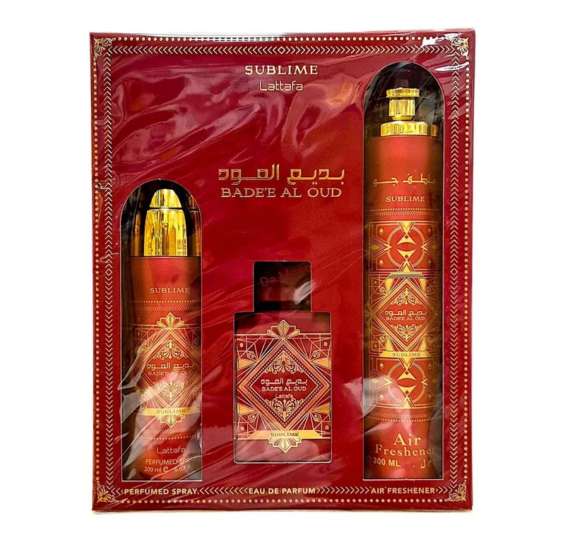 Duft-Set Badee Al Oud Sublime Geschenkset EDP 1x Parfümzerstäuber (leer) Set fra Lattafa – produktbillede 1 af 2