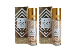 Duft-Set Bint Hooran Parfümöl Roll-on 2 x 10 ml – + Roll-On (leer) von Lattafa – Produktfoto 2 von 4
