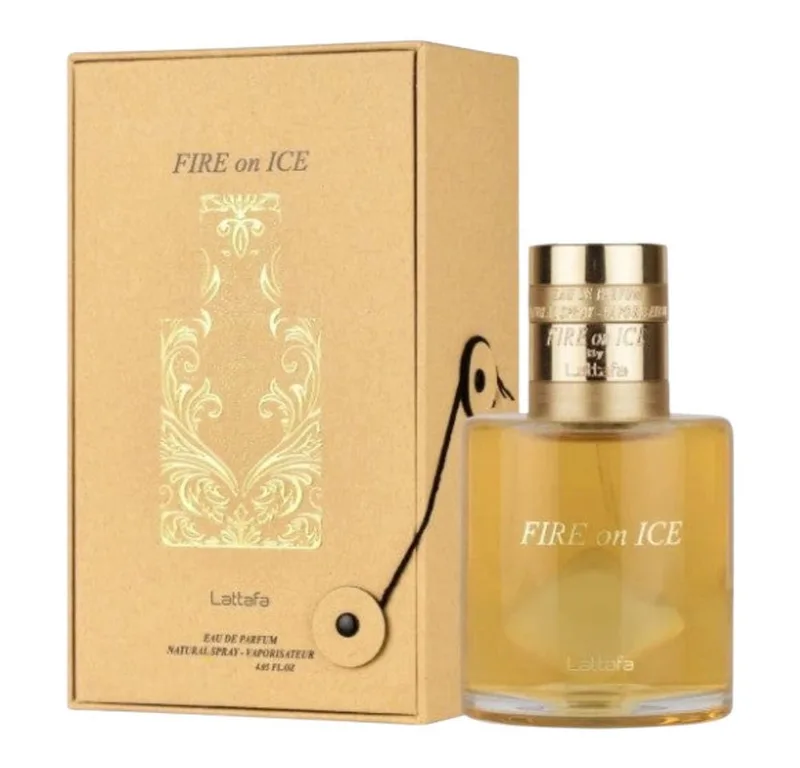 Duft-Set Fire on Ice Eau de Parfum 110 ml + Parfümzerstäuber (leer) Set by Lattafa – product photo