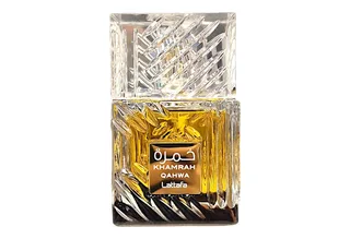 Duft-Set Khamrah Dukhan Khamrah Qahwa EDP 100 ml + Parfümzerstäuber (leer) Set fra Lattafa – produktbillede 2 af 2