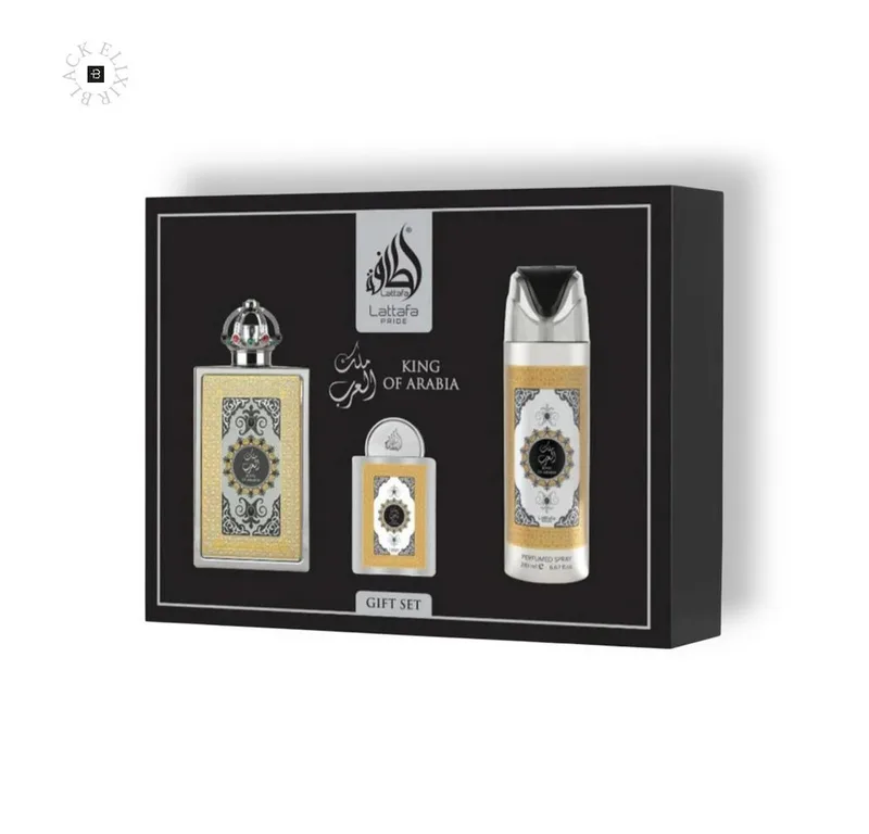 Duft-Set Lattafa Pride King of Arabia Giftset EDP 100ML + EDP 20ML + PERFUMED fra Lattafa – produktbillede