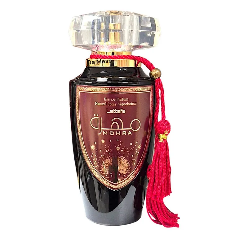Duft-Set Mohra Eau de Parfum 100ml + Parfümzerstäuber (leer) Set von Lattafa – Produktfoto
