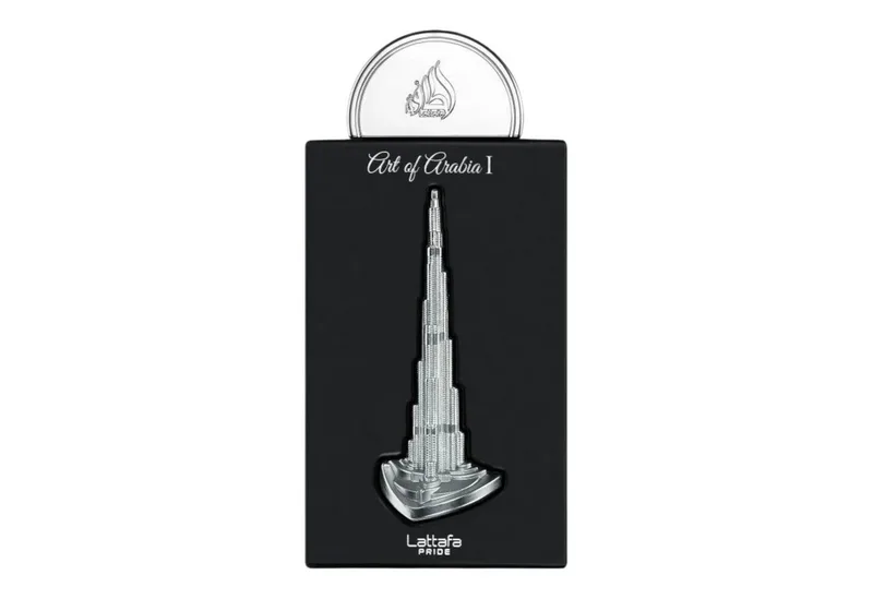 Duft-Set Pride Art Of Arabia I Eau de Parfum 100 ml + Parfümzerstäuber (leer) fra Lattafa – produktbillede 2 af 3