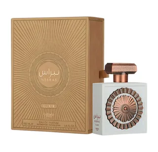 Duft-Set Pride NEBRAS Elixir Eau de Parfum EDP + Parfümzerstäuber (leer) Set van Lattafa – productfoto 2 van 4