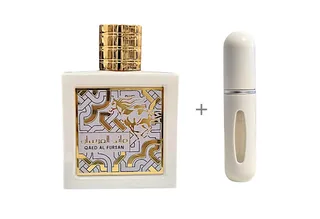 Duft-Set Qaed Al Fursan Unlimited EDP + Parfümzerstäuber (leer) Set de Lattafa – photo du produit 1 sur 2