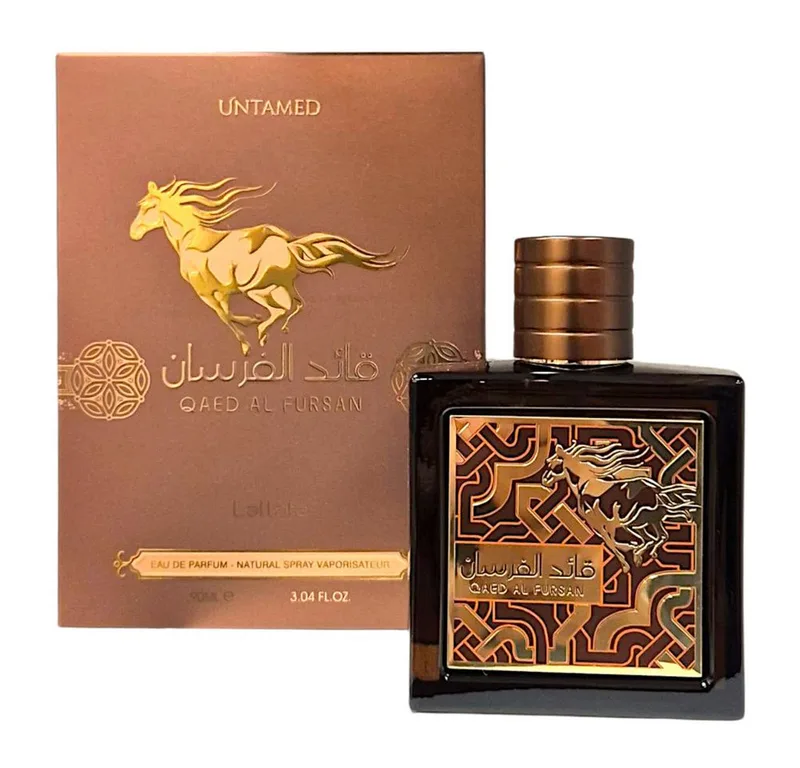 Duft-Set Qaed Al Fursan Untamed Eau de Parfum + Parfümzerstäuber (leer) Set fra Lattafa – produktbillede 3 af 4